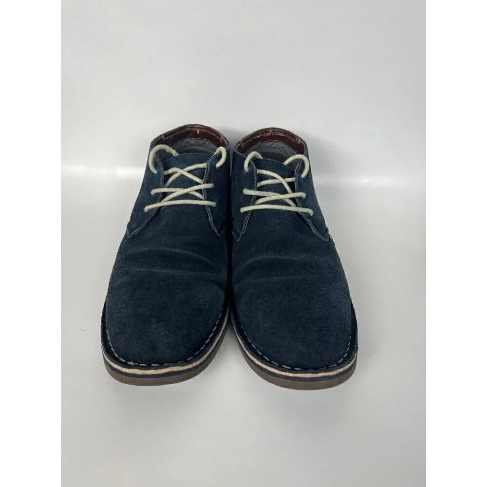 Kenneth Cole Shoes boots Mens 8.5 M Blue Suede Desert Sun Chukkas Hipster‎